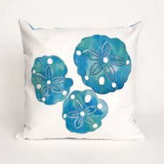 Liora Manne Visions I Sand Dollar Indoor/Outdoor Pillow Pearl 20" Square