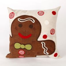Liora Manne Visions Ii Ginger Boy Indoor/Outdoor Pillow - Brown, 20" Square