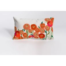 Liora Manne Visions Iii Poppies Indoor/Outdoor Pillow - Red, 12" By 20"