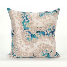 Liora Manne Visions Iii Elements Indoor/Outdoor Pillow - Blue, 20" Square