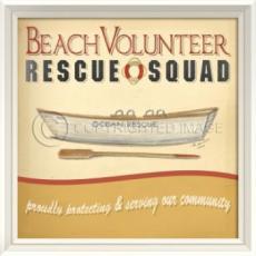 Beach Volunteer Rescue Squad Framed Art