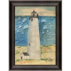 Great Point Lighthouse Framed Art