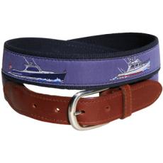 Powerboats Belt Leather Tab