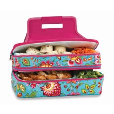 Entertainer Hot and Cold Food Carrier, Madeline Turquoise
