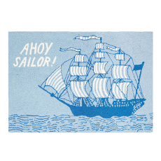 Ahoy Sailor Hook Rug  2X3 FT