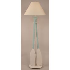 Coastal Lamp 2 Paddle Floor Lamp - Weathered Nude/Shaded Cove Accent