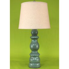 Coastal Lamp "B" Pot - Turquoise Sea Glaze High Gloss