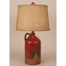 Coastal Lamp 1 Handle Pottery Jug - Firebrick