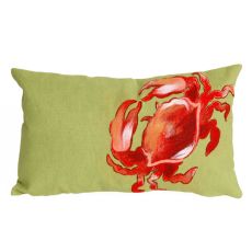Liora Manne Visions I Crab Indoor/Outdoor Pillow Red 12"X20"