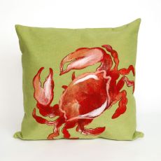 Liora Manne Visions I Crab Indoor/Outdoor Pillow Red 20" Square