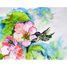 Hummingbird & Hibiscus Door Mat 18X26
