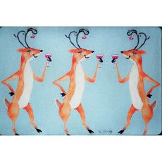 Drinking Deer Door Mat 18X26