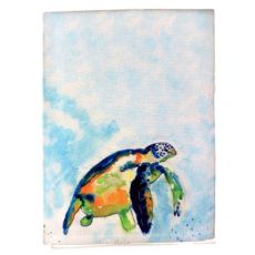Blue Sea Turtle Guest Towel