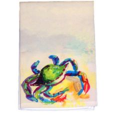 Teal Crab Guest Towel