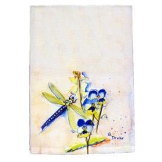Blue Dragonfly Guest Towel