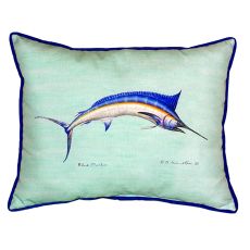 Blue Marlin - Teal Large Indoor/Outdoor Pillow 16X20