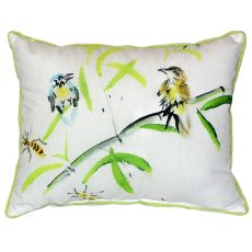 Birds & Bees I Large Indoor/Outdoor Pillow 16X20