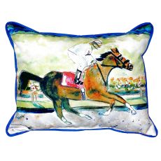 Racing Horse Large Indoor/Outdoor Pillow 16X20