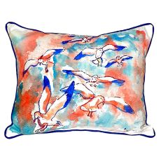 Gulls Flocking Large Indoor/Outdoor Pillow 16X20