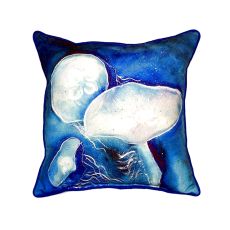 Blue Jellyfish Large Indoor/Outdoor Pillow 18X18