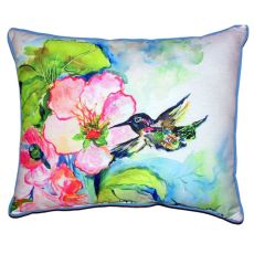 Hummingbird & Hibiscus Large Indoor/Outdoor Pillow 16X20