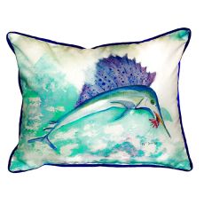 Betsy'S Sailfish Large Indoor/Outdoor Pillow 16X20