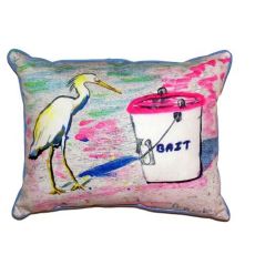 Hungry Egret Large Indoor/Outdoor Pillow 16X20