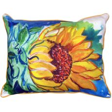 Windy Sunflower Large Indoor/Outdoor Pillow 16X20