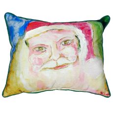 Santa Face Large Indoor/Outdoor Pillow 18X18
