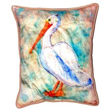 Pelican On Rice Large Indoor/Outdoor Pillow 16X20