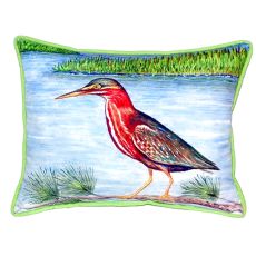 Green Heron Ii Large Indoor/Outdoor Pillow 16X20