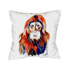 Orangutan No Cord Pillow 18X18