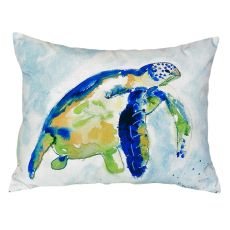 Blue Sea Turtle No Cord Pillow 16X20