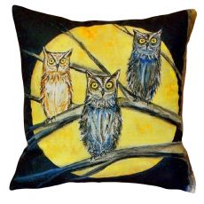 Night Owls No Cord Pillow 18X18