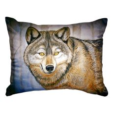 Grey Wolf No Cord Pillow 16X20