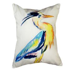 Vertical Blue Heron No Cord Pillow 16X20
