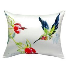 Betsy'S Hummingbird No Cord Pillow 16X20