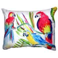 Three Parrots No Cord Pillow 16X20