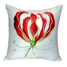 Red Lily No Cord Pillow 18X18