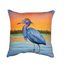 Heron & Sunset No Cord Pillow 18X18
