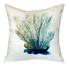 Blue Coral No Cord Pillow 18X18