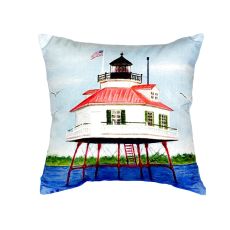 Drum Point Lighthouse No Cord Pillow 18X18