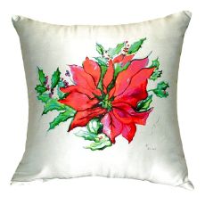 Poinsettia No Cord Pillow 18X18