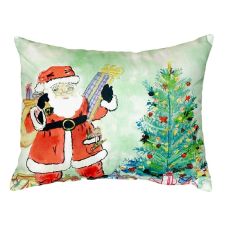 Santa & Tree No Cord Pillow 16X20