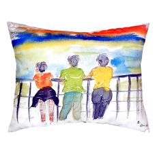 Ladies Looking No Cord Pillow 16X20