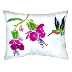 Purple Hummingbird No Cord Pillow 16X20