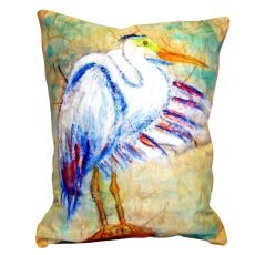 Egret On Rice No Cord Pillow 16X20