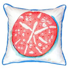 Coral Sand Dollar Small Indoor/Outdoor Pillow 12X12