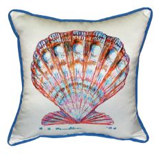 Scallop Shell Small Indoor/Outdoor Pillow 12X12