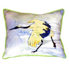 Yellow Crane Small Indoor/Outdoor Pillow 11X14